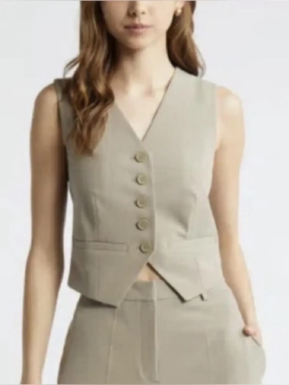 NWT Tailored Button Down Vest